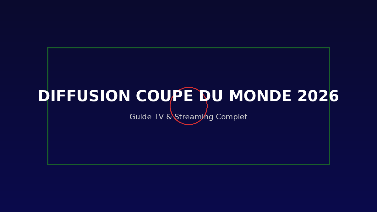 Diffusion Coupe du Monde 2026 : guide TV et streaming complet